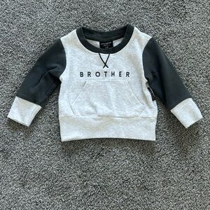 Little Bipsy Black and Gray Brother Hoodie